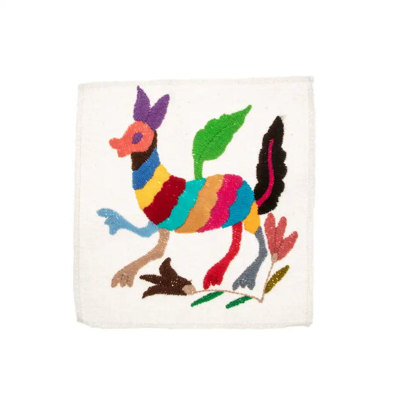 Mini Otomí Embroidered Tapestry - 1