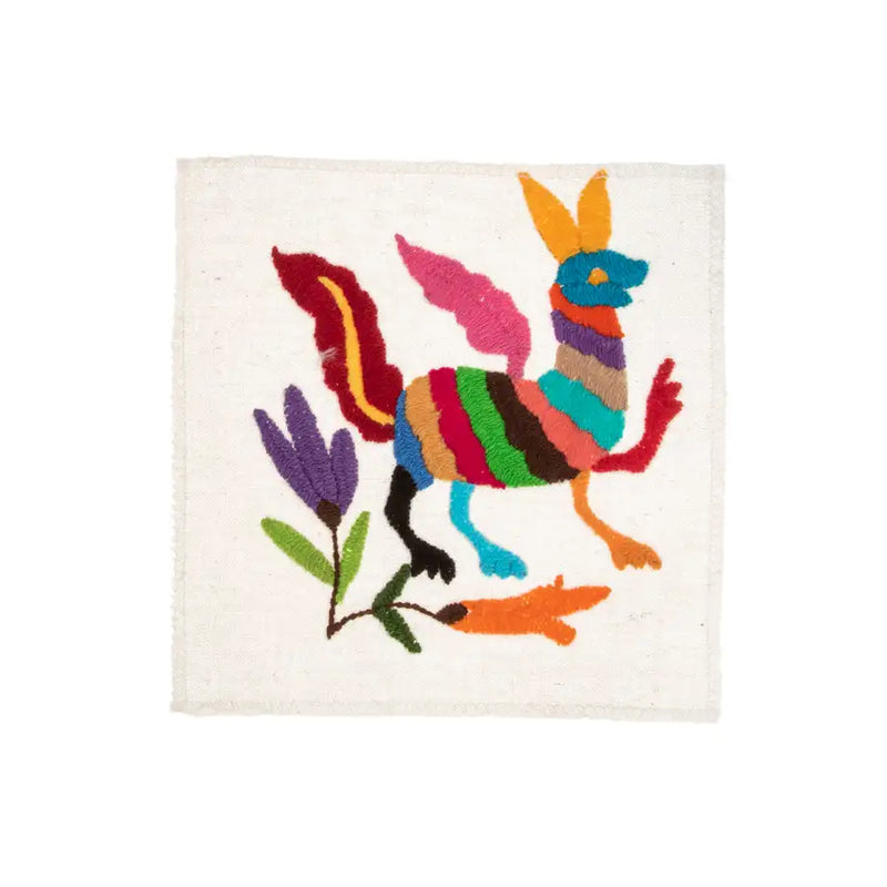 Mini Otomí Embroidered Tapestry - 31