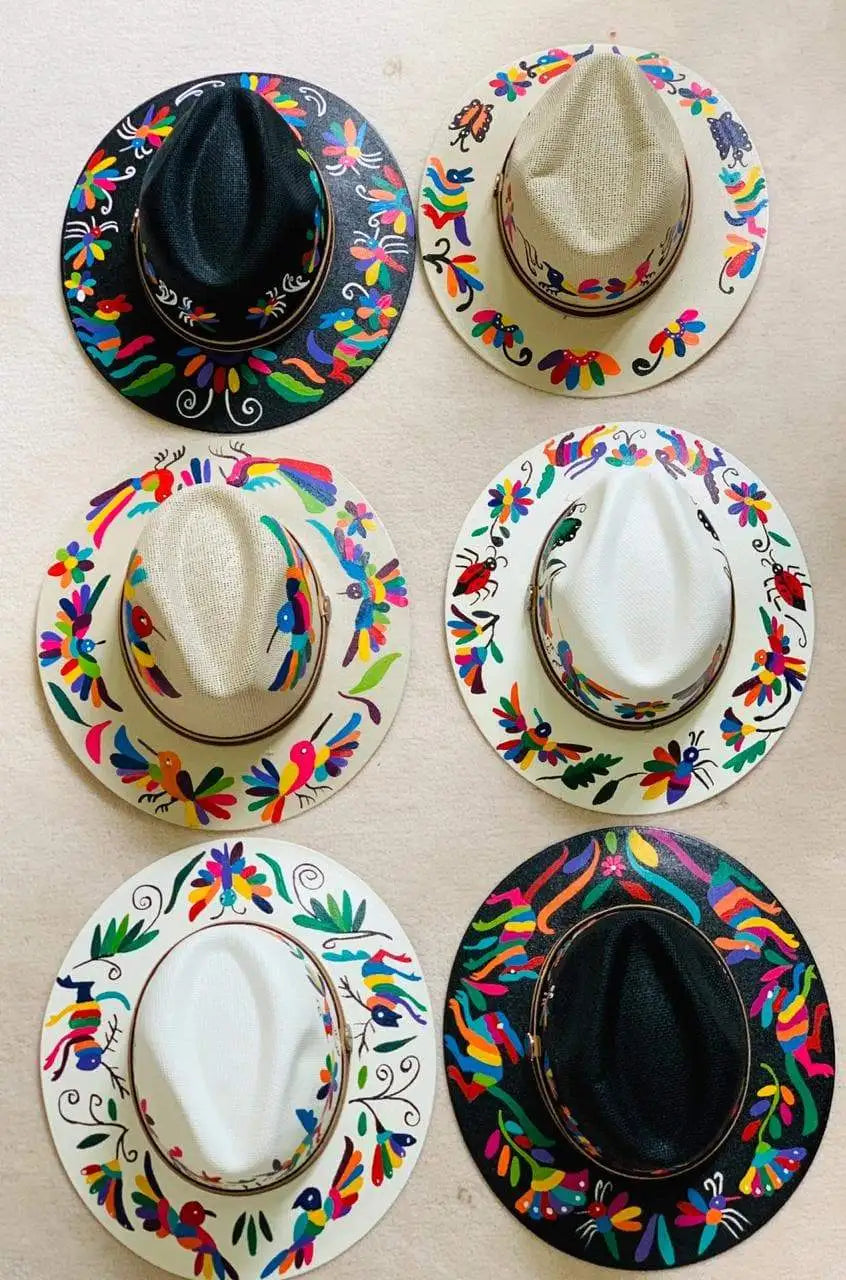 Otomí Hand-Painted Hats - 1
