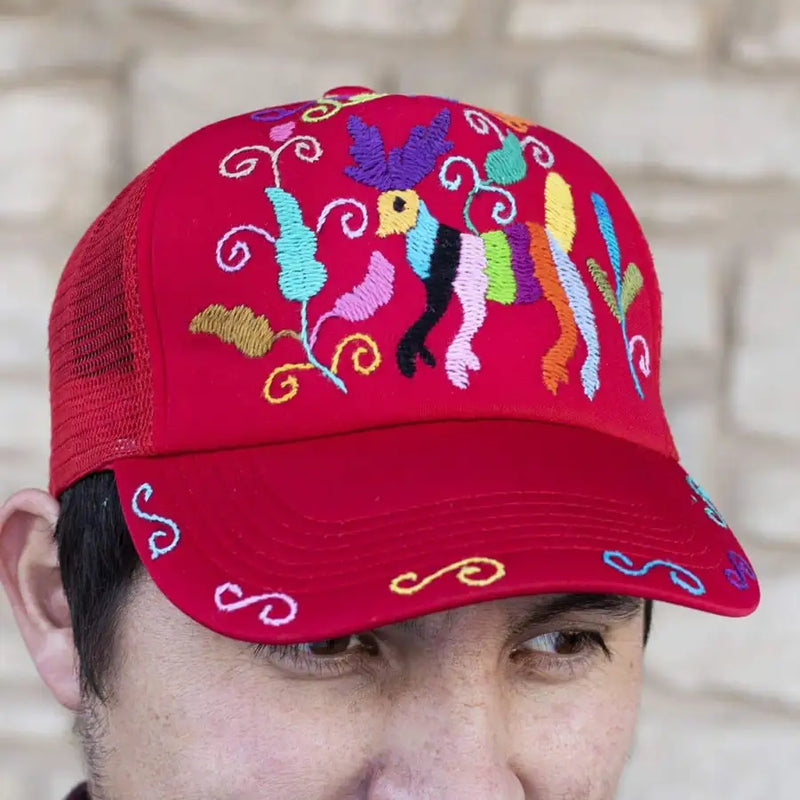 Otomí Hand-Embroidered Cap - 1