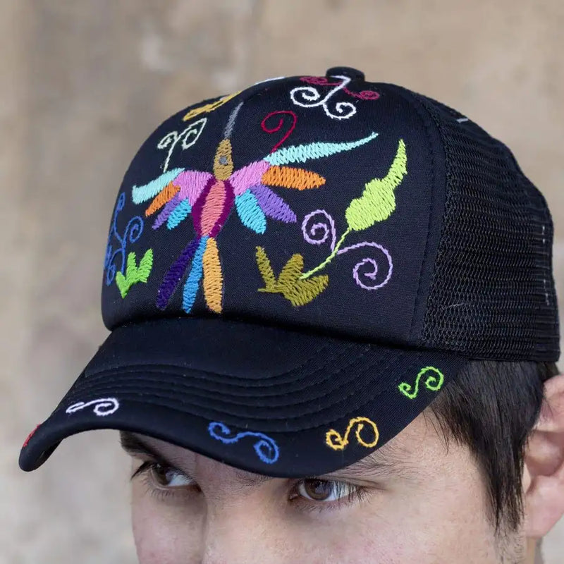 Otomí Hand-Embroidered Cap - 3