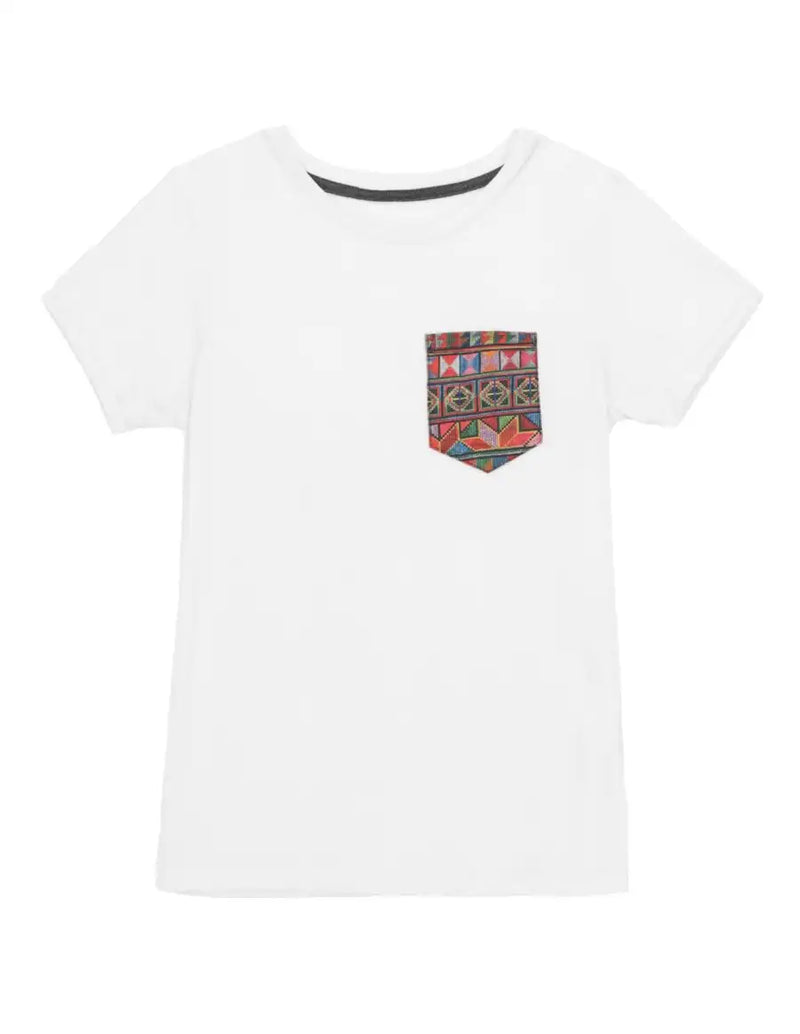 Cotton Unisex T-Shirt with Pocket Design - 2