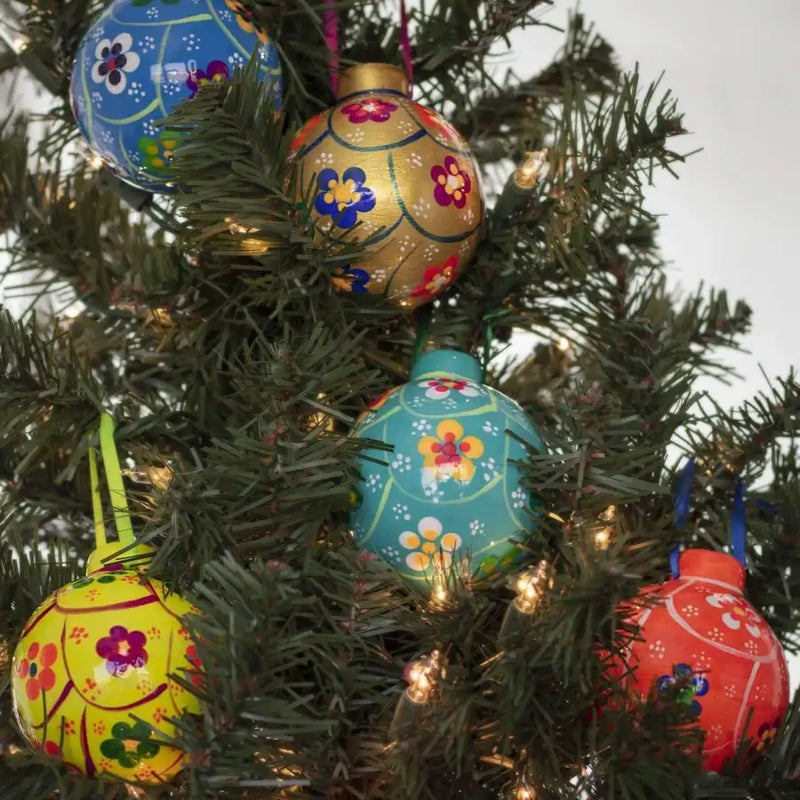 Round Clay Christmas Ornament