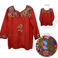 Camila Hand-Embroidered 3/4 Sleeve Blouse - 11