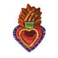 Color Heart Tin Art Milagro Napkin Ring