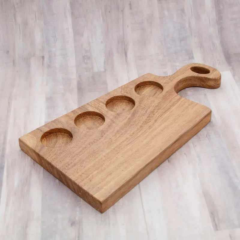 Shot Glass Set with Parota Serving Tray