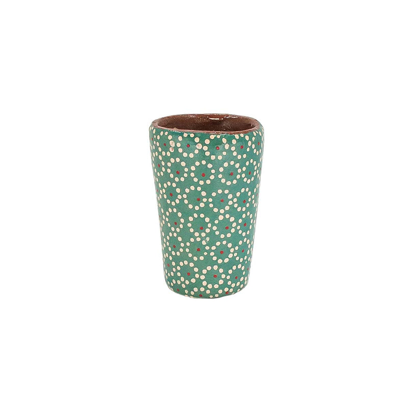 Capula Hand-Painted Clay Tequila Shot Glass - 2