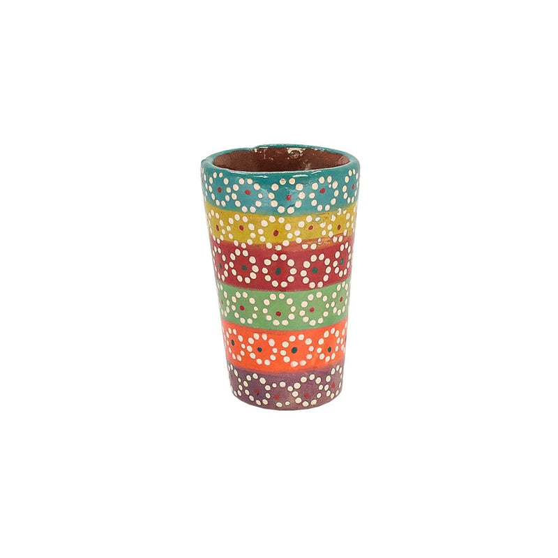 Capula Hand-Painted Clay Tequila Shot Glass - 5