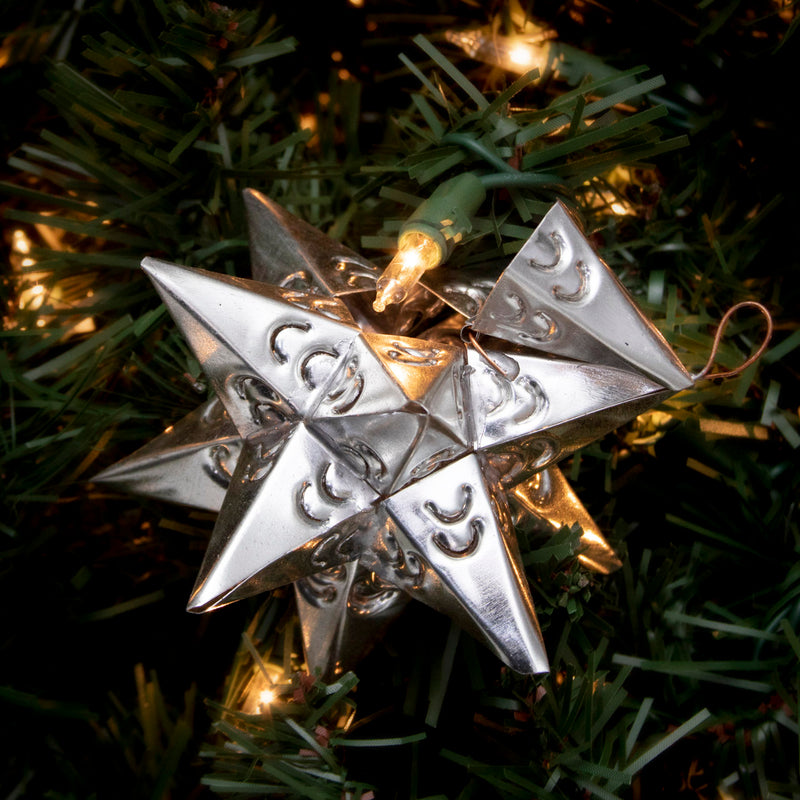 12-Point Tin Art Star Ornament