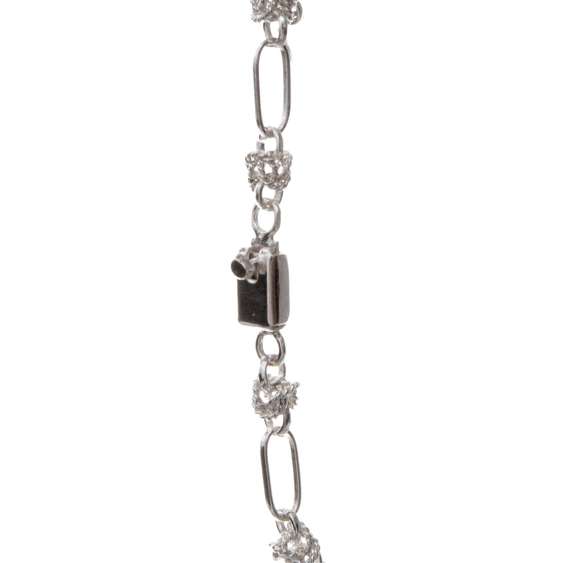 Sterling Silver Links and Knots Bracelet - 2