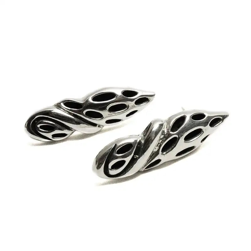 Sterling Silver Cocoon Earrings - Capullo Collection - 3