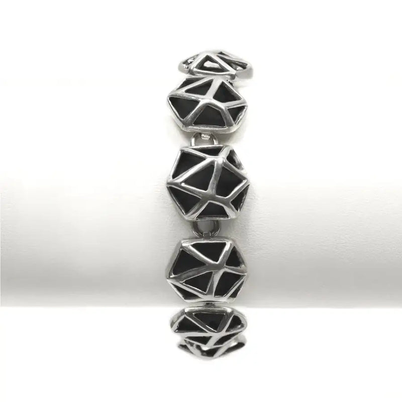 Sterling Silver Geometric Bracelet - Structure Collection - 1