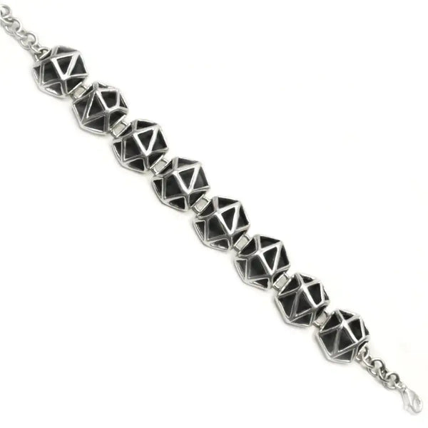 Sterling Silver Geometric Bracelet - Structure Collection