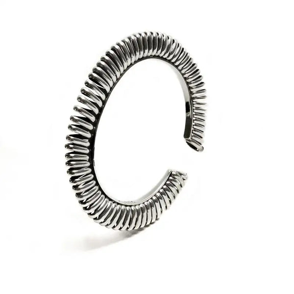 Sterling Silver Maguey Warm Cuff Bracelet- Chinicuil Collection