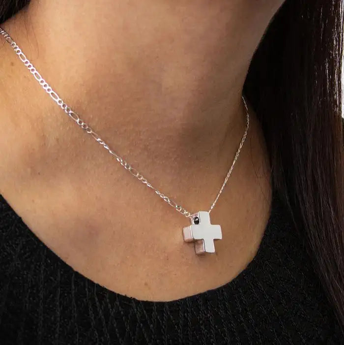 Sterling Silver Polished Bold Cross Pendant