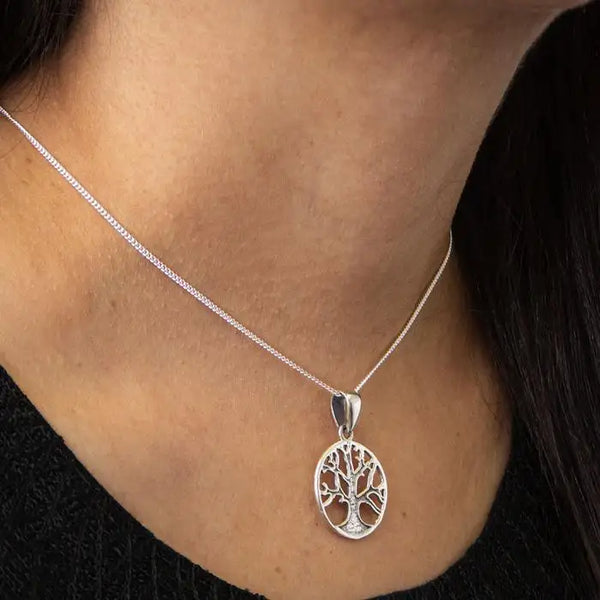 Sterling Silver Tree of Life Symbol Pendant
