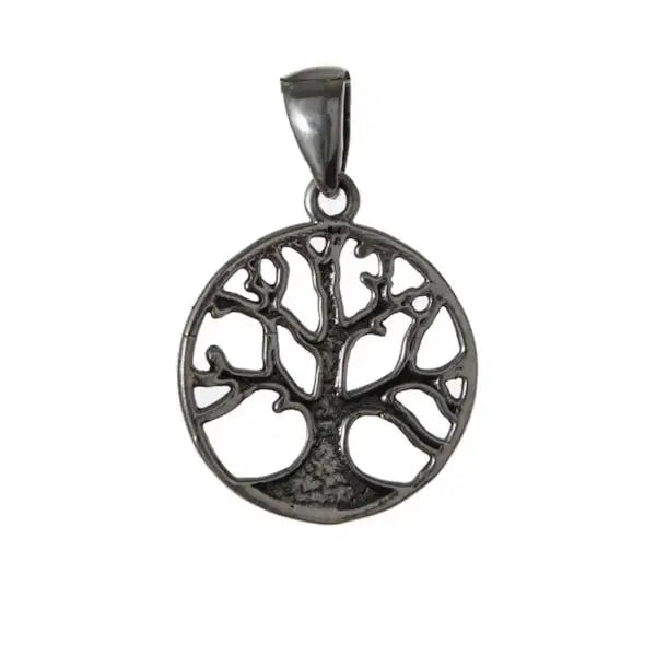 Sterling Silver Tree of Life Symbol Pendant - 1