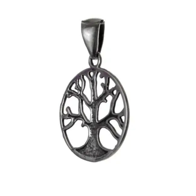 Sterling Silver Tree of Life Symbol Pendant - 2