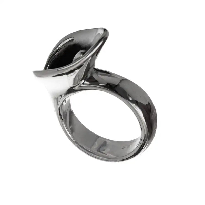 Sterling Silver Calla Lily Ring- Medium - 1