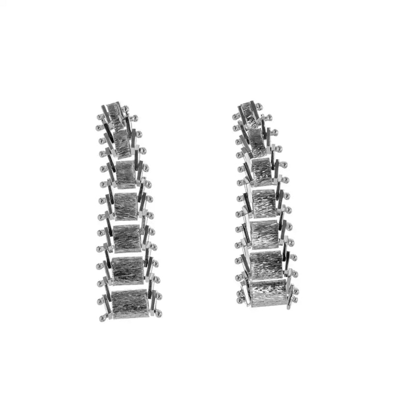 Sterling Silver Structured Earrings - 2