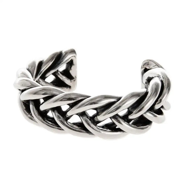 Sterling Silver Trenza Cuff Bracelet - 2