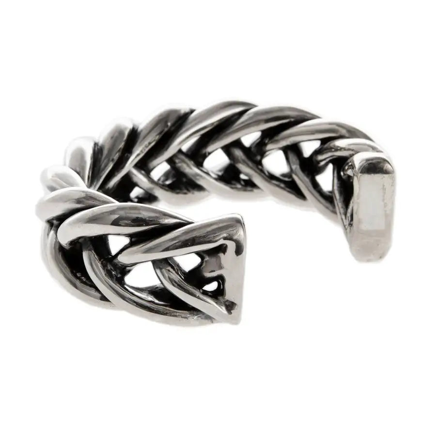 Sterling Silver Trenza Cuff Bracelet - 1