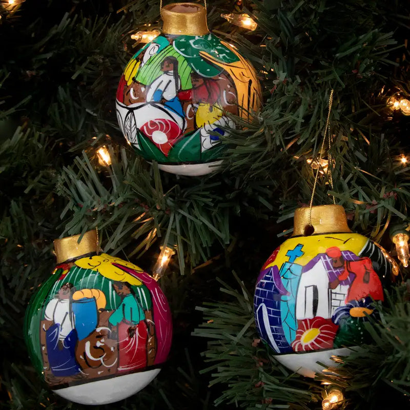 Xalitla Story-Telling Clay Christmas Ornament