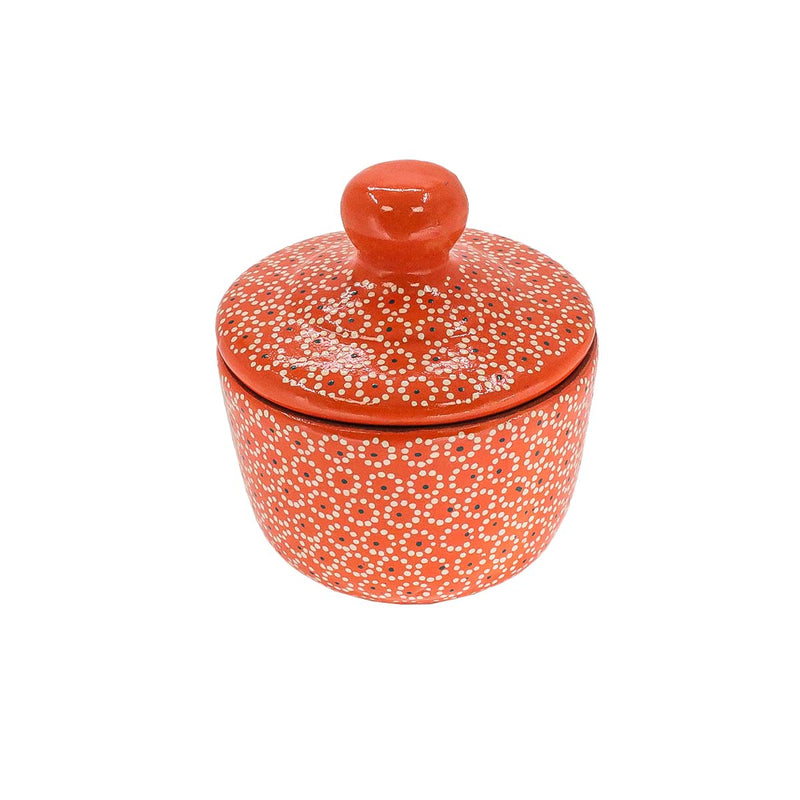 Sugar Bowl 182 Dona Pnt Red Gold 6 mm 1 Pcs – سكرية - Kudu Arts