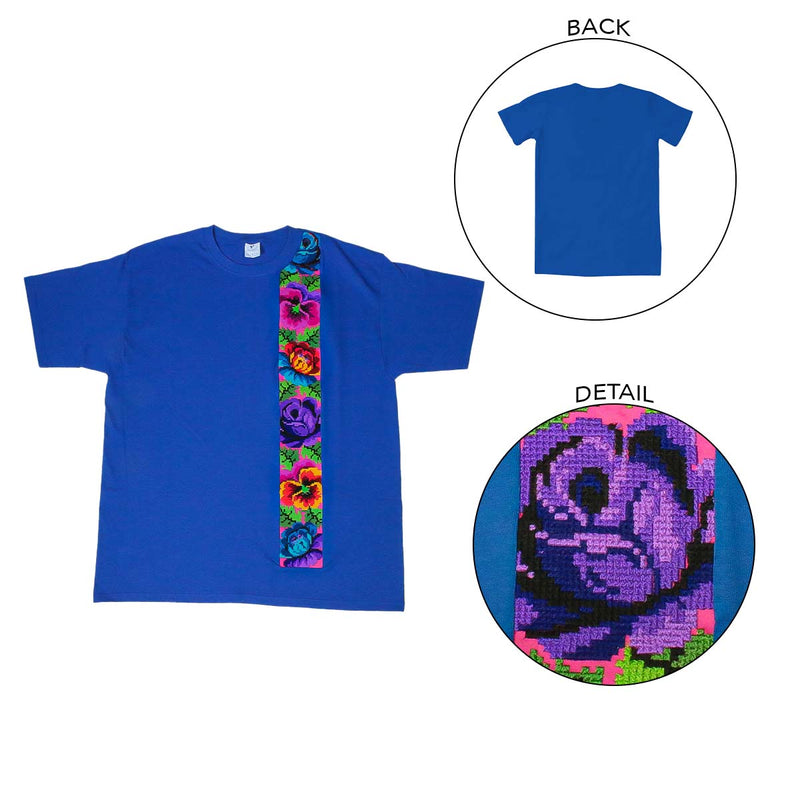 Chiapaneco Unisex Hand-Embroidered T-Shirt - 3