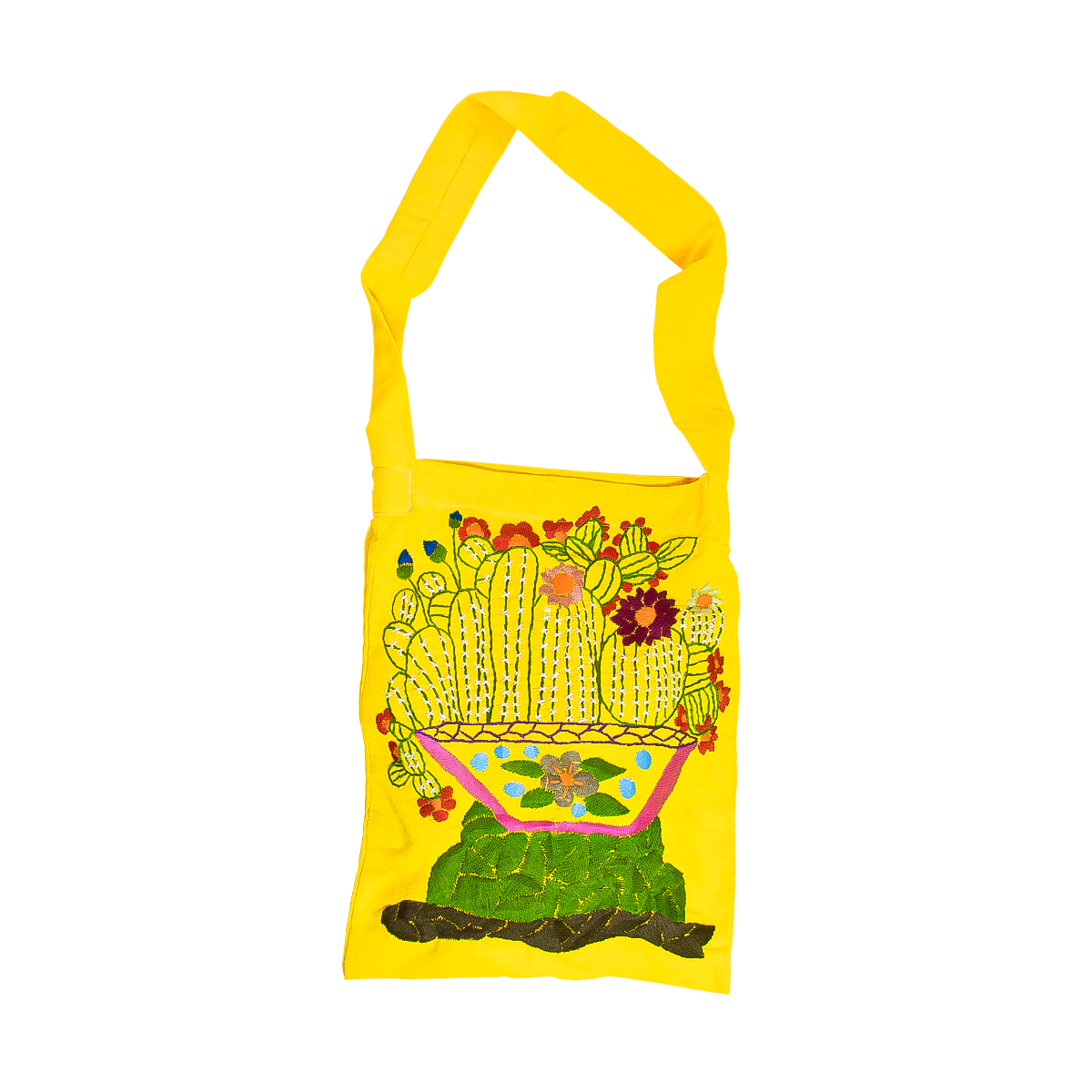 Chiapas Embroidered Cotton Mini Tote - 15