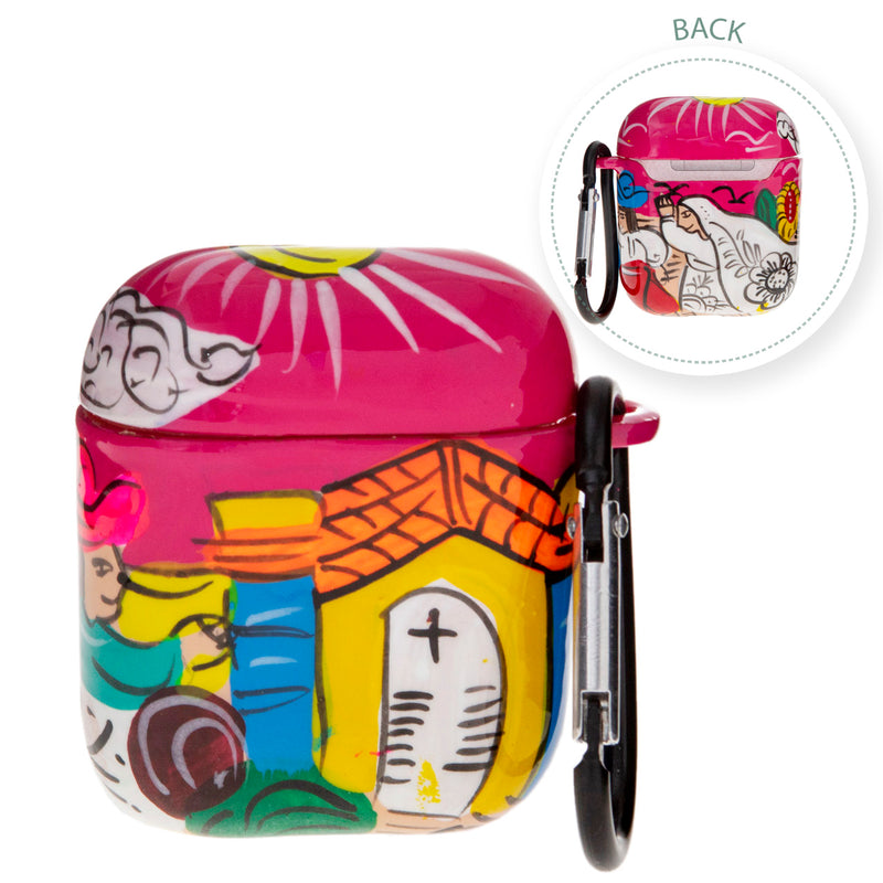 Artisanal Hand-Painted Xalitla AirPods 1 & 2 Case