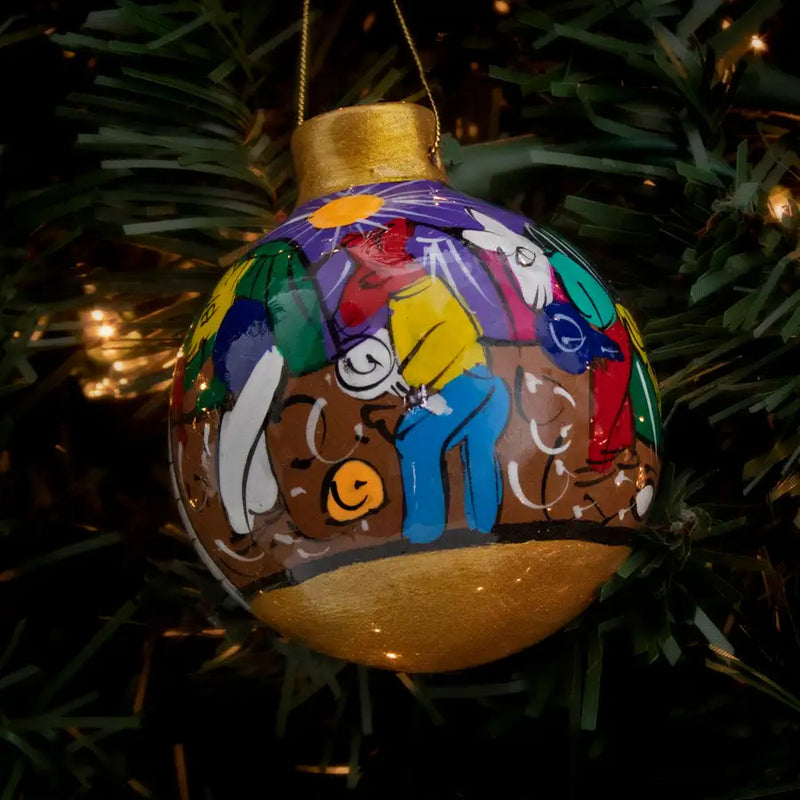 Xalitla Story-Telling Clay Christmas Ornament