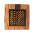 Parota Wood Modern Lines Napkin Holder - 6