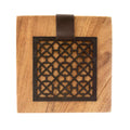 Parota Wood Modern Lines Napkin Holder - 7