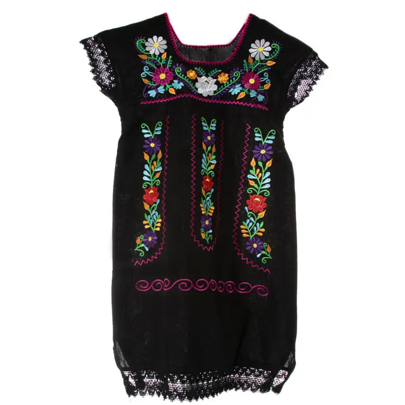 Floral Embroidered Girl Dress