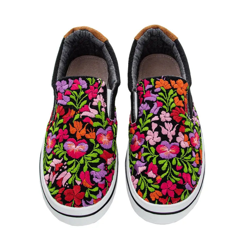 San Antonino Multicolor Floral Embroidery Sneakers - 1