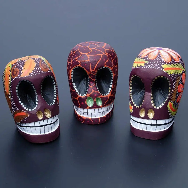 Sugar Skull Day of the Dead Candle