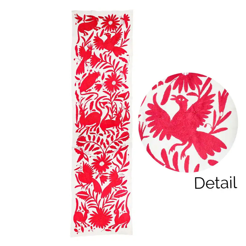 Otomí Hand-Embroidered Table Runner