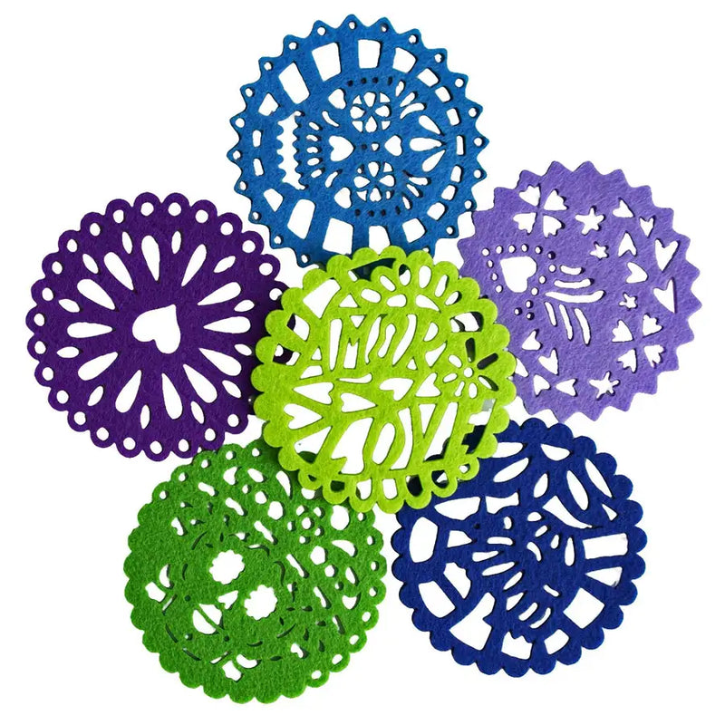Felt "Papel Picado" Coasters - 4