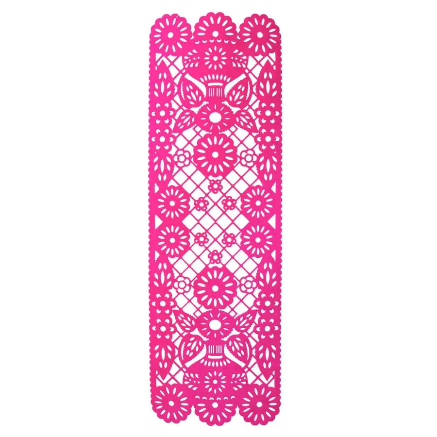 pink felt papel picado