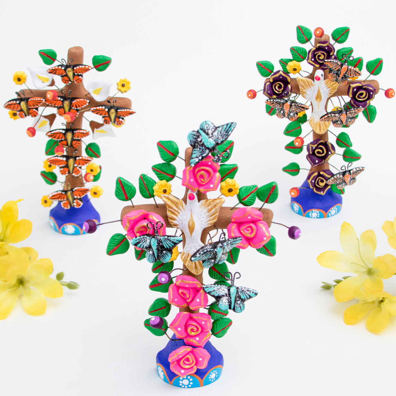 Tree of Life Clay Wall Cross | Lolo Mexican Mercadito