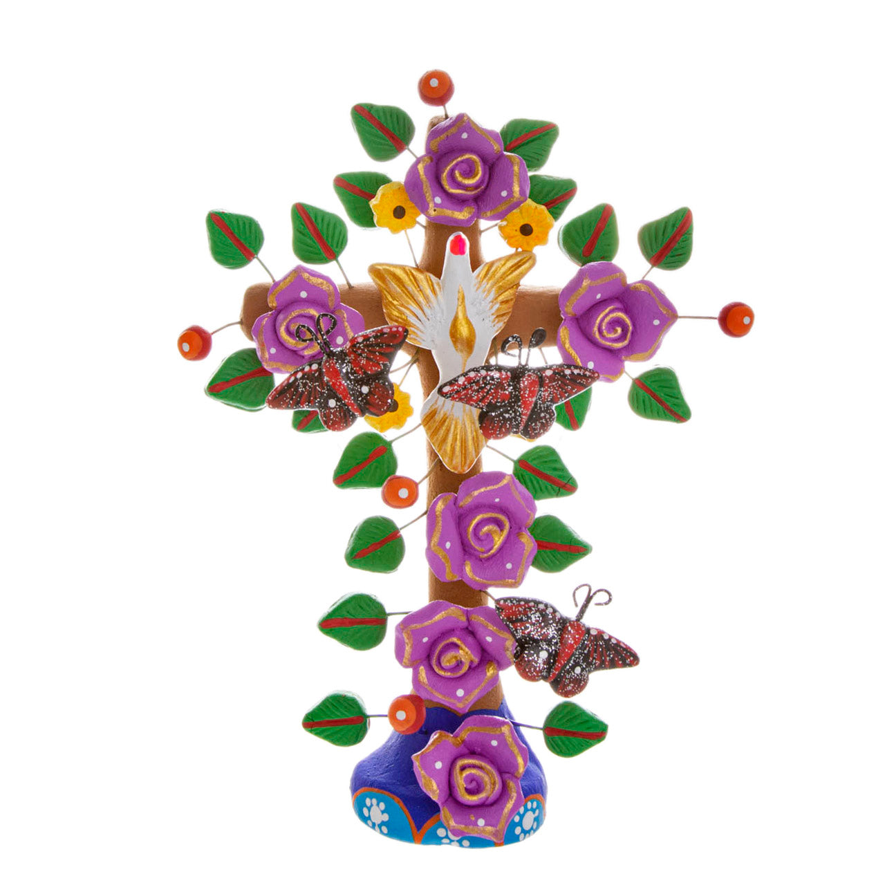 Tree of Life Clay Wall Cross | Lolo Mexican Mercadito