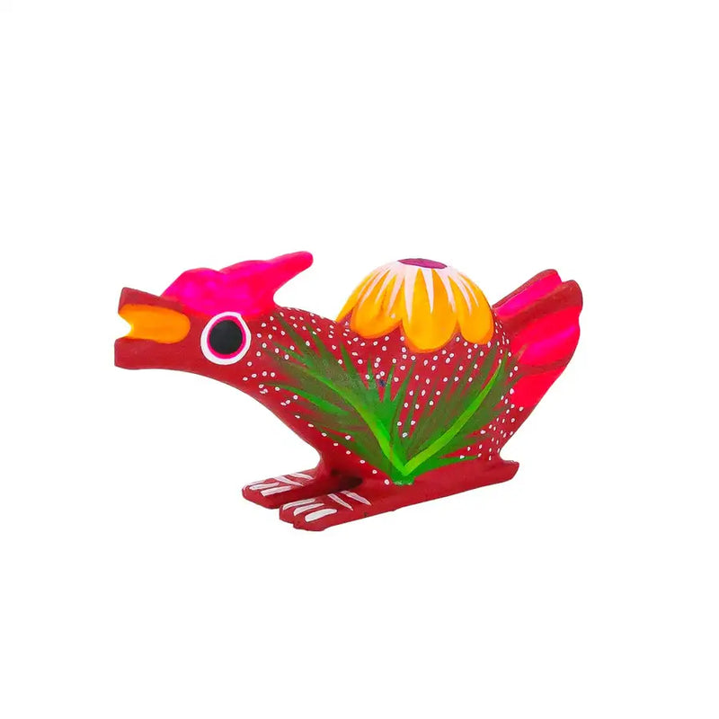 Hand Painted Chicken Wooden Figurine - 23