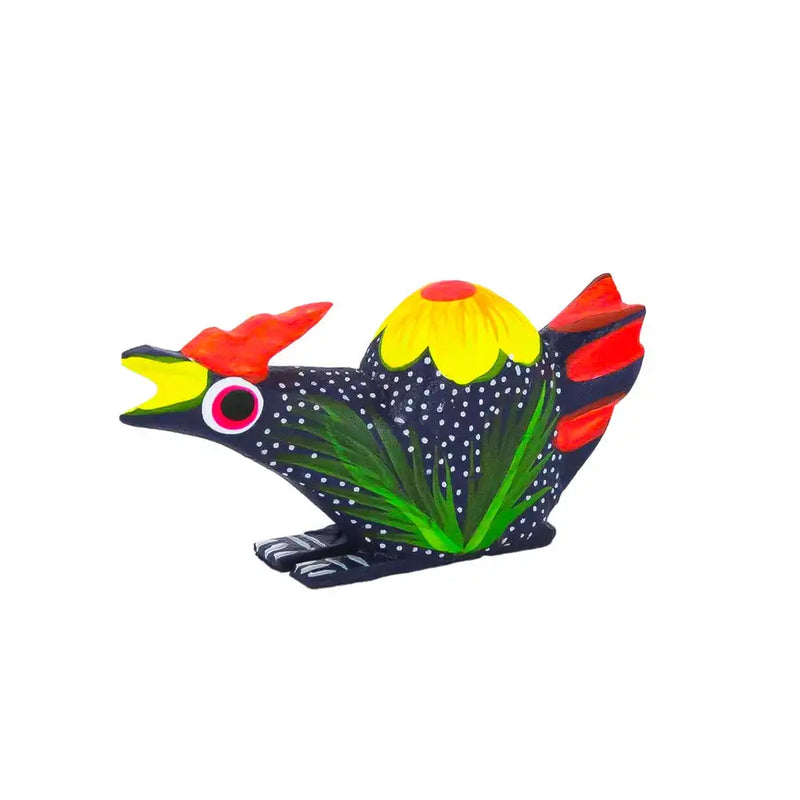 Hand Painted Chicken Wooden Figurine - 18