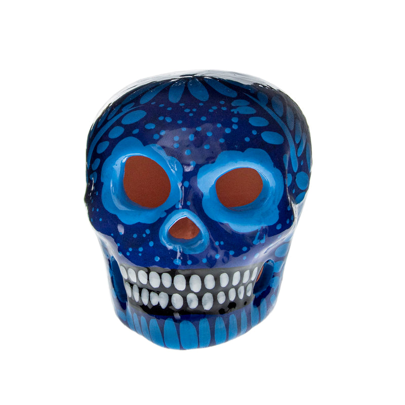 Hand Painted Clay Sugar Skull, Calaveras