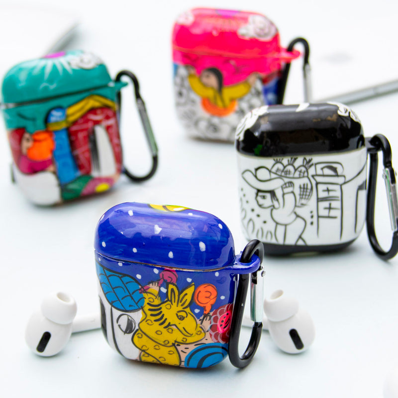 Artisanal Hand-Painted Xalitla AirPods 1 & 2 Case