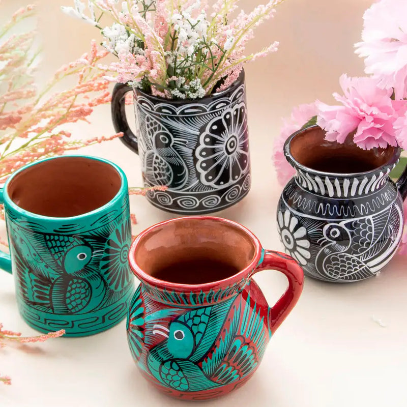 Hand-Painted Xalitla Clay Mug