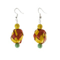 Colorful Woven Palm Beads Earrings - 9