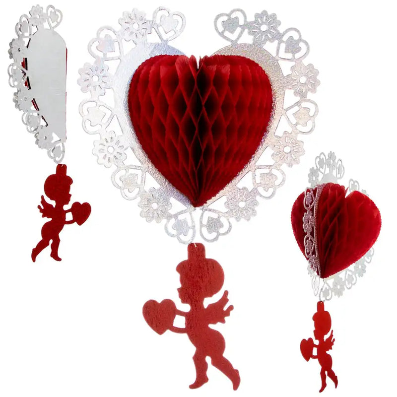 Papel Picado Heart with Cupid - 3