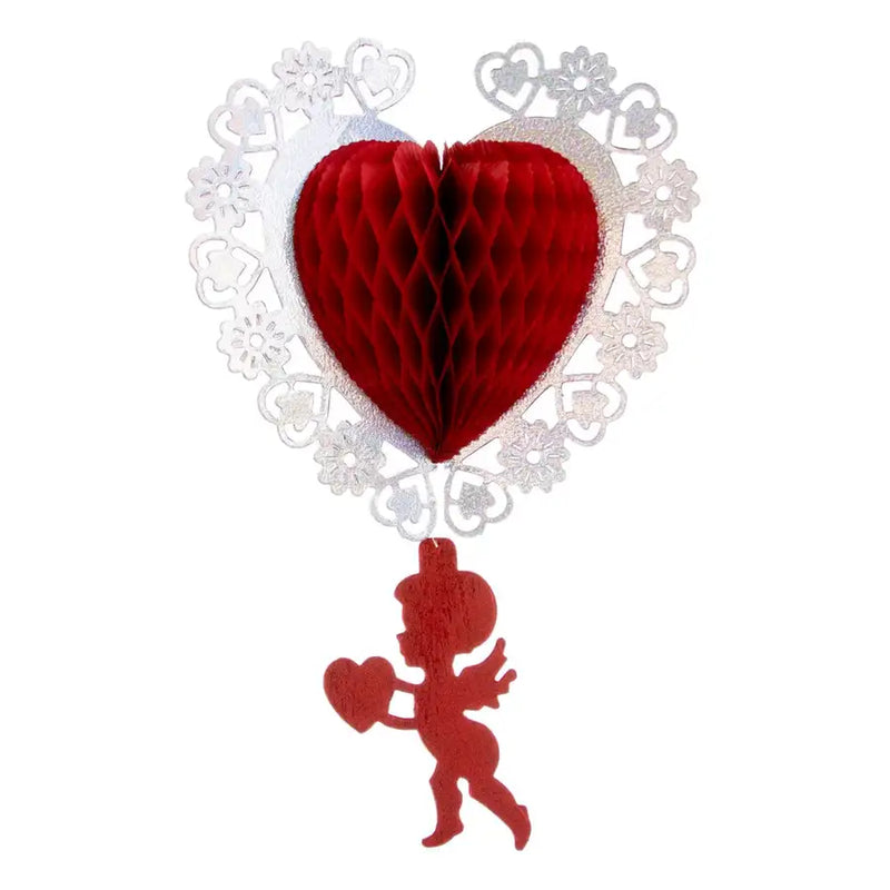 Papel Picado Heart with Cupid - 1